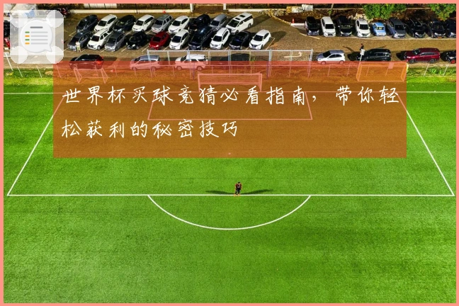 世界杯买球竞猜必看指南，带你轻松获利的秘密技巧