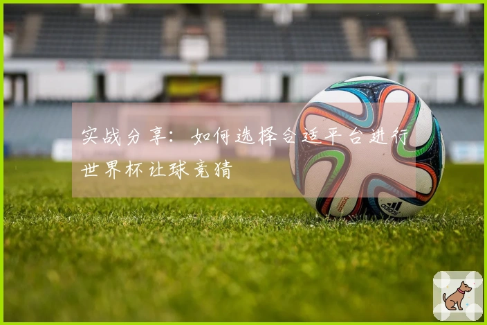 实战分享：如何选择合适平台进行世界杯让球竞猜